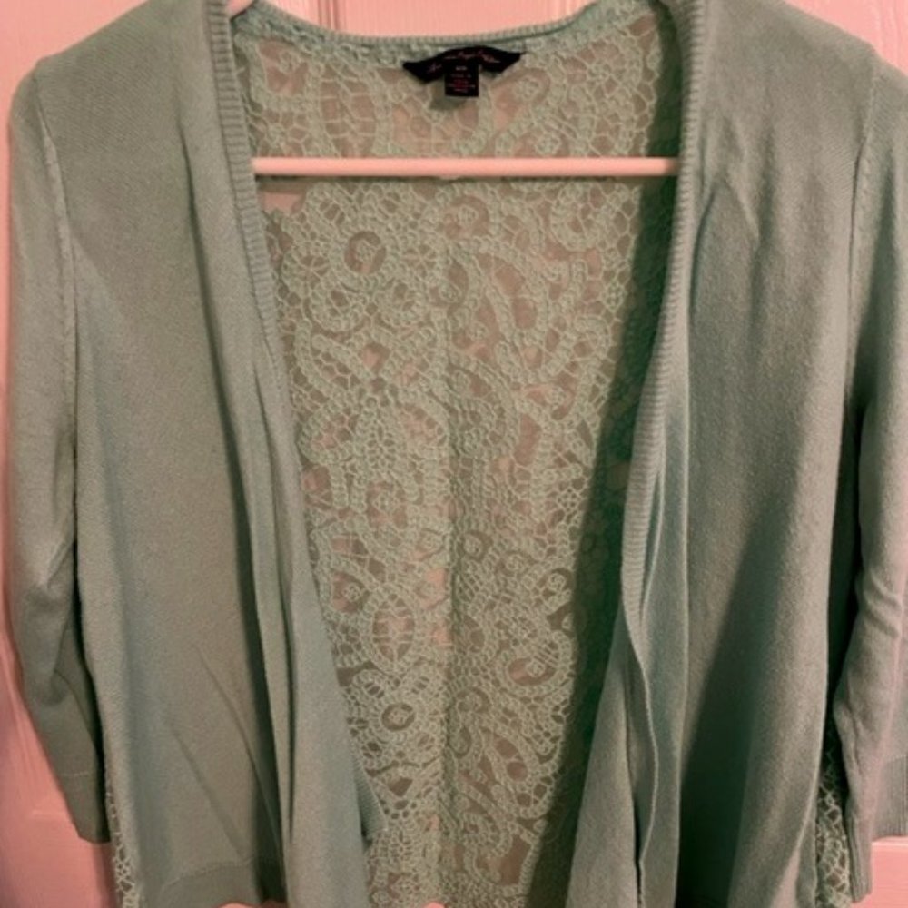 Lace Back Cardigan